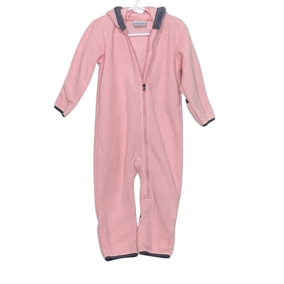 COLUMBIA - BRIGHT PINK & GRAY TODDLER BABY WESTERN BARLOW BUNTING - ONE PIECE B4 - Picture 1 of 10